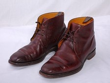 Grenson Boots Red/Brown Burgundy UK Size 9.5 - EU 43.5 Smart Casual Lace Up VGC