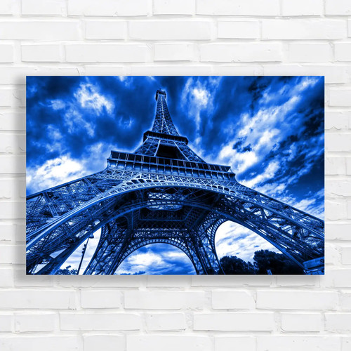 Eiffel tower sky blue canvas - eiffel,