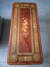 Beautiful wooden inlay coffee table 