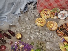 Job Lot Of Antique Glasses, Antique Victorian Glassware.