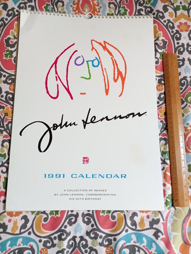 John lennon 1991 calendar - john,