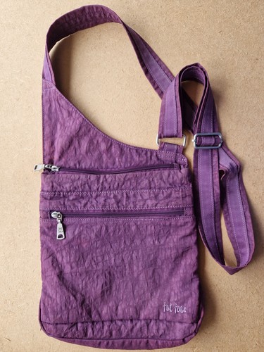 Fat face purple shoulder bag - face,