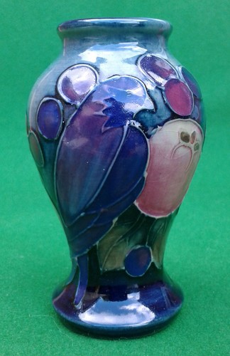 Moorcroft finches vase sally - moorcroft,