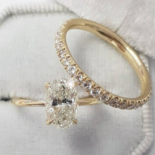 2.98 TCW Oval Cut Moissanite