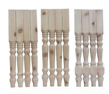 RUSTIC Solid Pine Table Legs x 4 Washstand/ Writing Desk/ Farmhouse 69*69*736mm