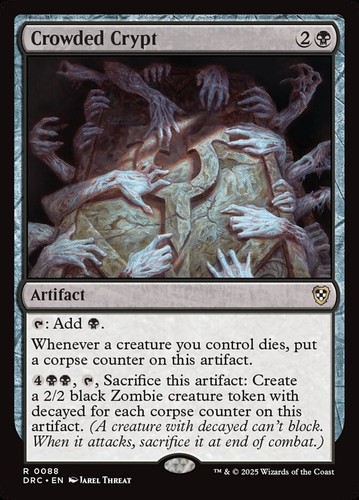 Crowded crypt mass - (ex/nm),