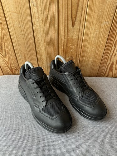 Prada black leather - prada, sneakers