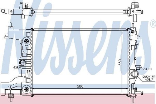 Nissens radiator for vauxhall - nissens,