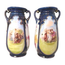 Antique Pair of Cobalt Blue &