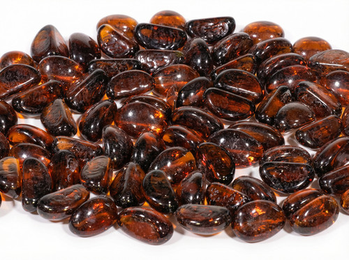 Decorative round glass pebbles - round,