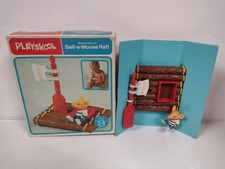 Vintage Playskool Richard Scarry's Sail-a-Mouse Raft Toy