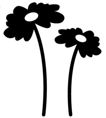 Flowers vinyl decal sticker - decal,