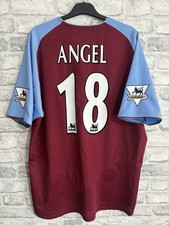 Aston Villa Football Shirt Retro Classic 2003 2004 Juan Pablo Angel Vintage