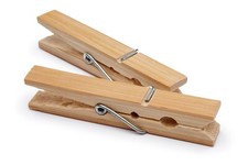 72 PACK of Pine Wooden Clothes