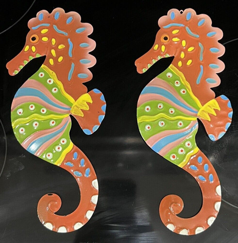 Set metal seahorse wall - set, of