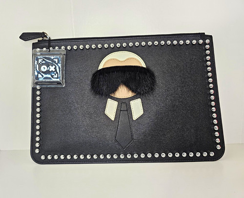 Fendi karlito black studded - fendi,