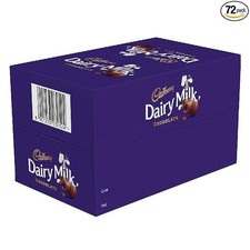 Cadbury Dairy Milk Chocolate, 6.3gram (Pack of 72)