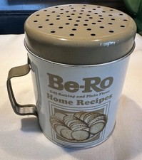 Bero Tin Flour Icing Sugar Cocoa Sifter Shaker For Baking With Biscuit Recipe