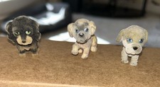 3 Vintage MEG Puppy in My Pocket Series 3 Flocked Mastiff, Setter