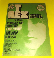 T Rex Featuring Marc Bolan Disco 45 Special 1972 -16 Page Vintage Magazine