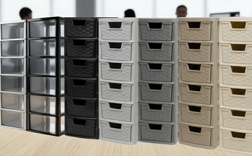 Tier storage drawer rattan - 6,
