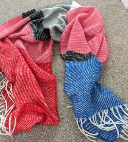 Red herring ladies shawl wrap - red,