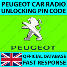 PEUGEOT RADIO PIN CODE BIPPER BOXER EXPERT PARTNER RIFTER TRAVELLER CONTINENTAL