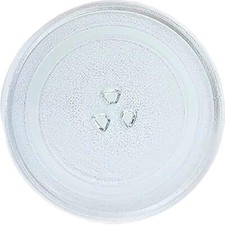 Universal 255mm Microwave Glass Turntable Plate 25.5cm 10" 3 Lug / Pip Dish