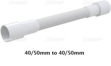 Flexible Waste Pipe - 40 or 50 mm to 40 or 50 mm - Universal Use