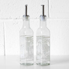 Set of 2 Glass Olive Oil &