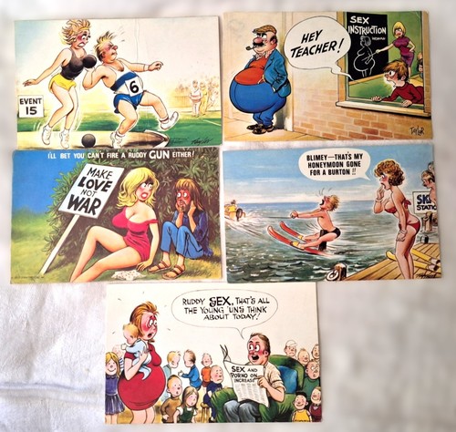Vintage postcard saucy - 5, postcard’s