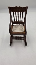 Rocking Chair Miniature Dollhouse Diorama Wood Furniture 1:12 Scale 