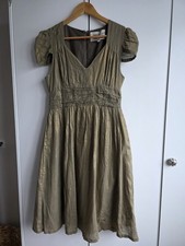 Laura For Topshop Mini Dress Size Medium Gold Embroidered Detail Laura Lees