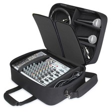 USA GEAR Audio Mixer Case with Customizable Interior & Water Resistant Exterior