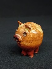 *Studio Pottery Small Cute Pig
