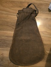 Unmarked Vintage Railway Leather Cash Bag Guard Station Parcel Secure Money