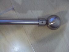 Silver Modern Metal Curtain Pole Track 135cm 