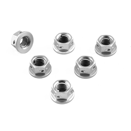 Aluminium sprocket nuts x6 - m8,