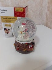 LIVARNO HOME MUSICAL SNOWGLOBE. WIND UP GLASS GLOBE IN ORIGINAL BOX WORKING VGC