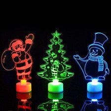  4 Pcs Fiber Optic Christmas