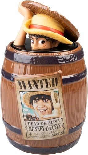 One piece barrel cookie jar - one,