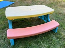 Large Folding Picnic Table & Bench - Toddler Pre School Child Fold Away