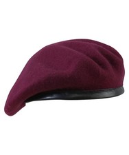 Kombat UK Beret 100% Wool Military Army Cadet Leather Binding