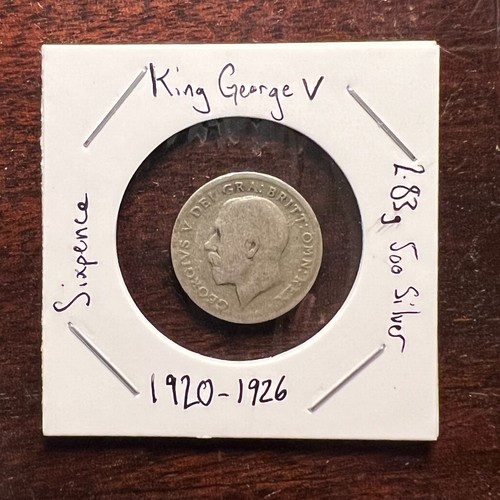 King george sixpence - king,