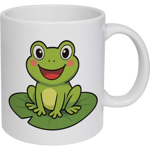 Happy frog ceramic - 'happy, mug