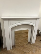 Real wood fire surround mantle