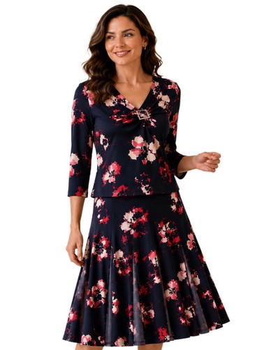 Country casuals navy - navy, floral