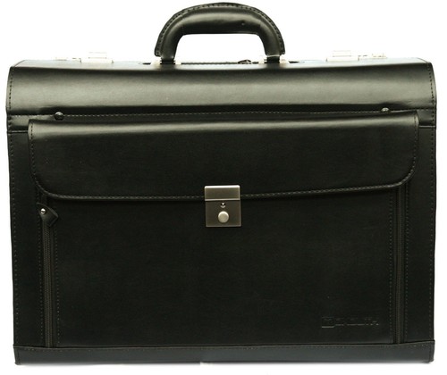 New black leather pilot case - pilot,