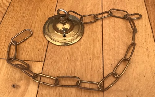 Vintage brass ceiling light - vintage,
