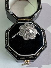1930s Hand Cut Diamond Daisy